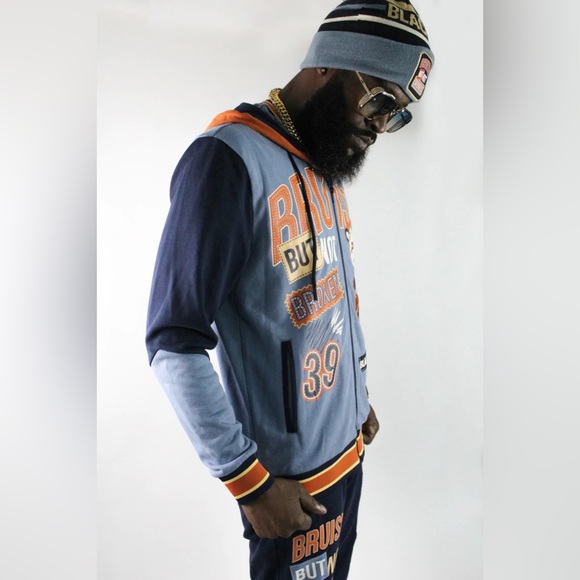 BLAC LEAF BRUISED NOT BROKEN ZIPPER HOODIE JACKET BLHNS-105 - Picture 4 of 8